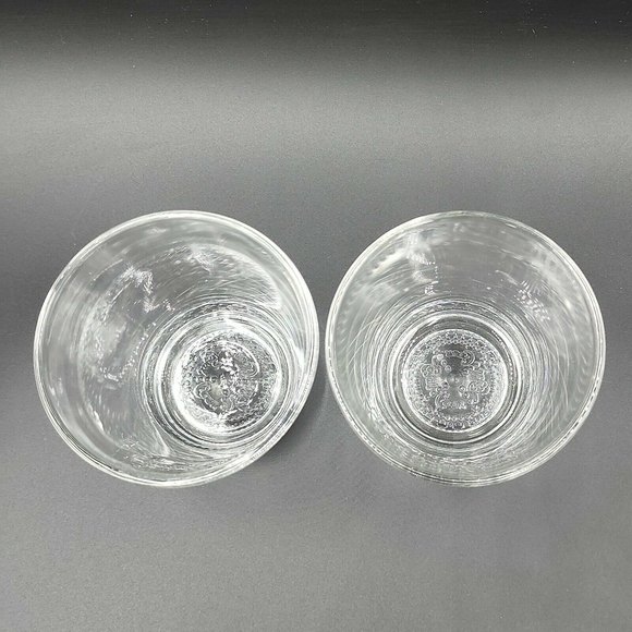 Vintage Crown Royal Black Embossed Cap Base Rocks Glass Whisky Lowball Barware 2 - Picture 3 of 6